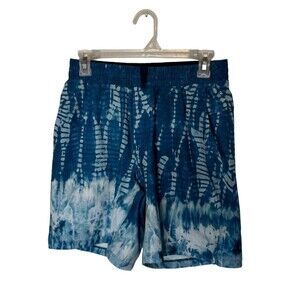 Lululemon Channel Cross Swim Shorts Mens Small Blue Lined Performance Stretch